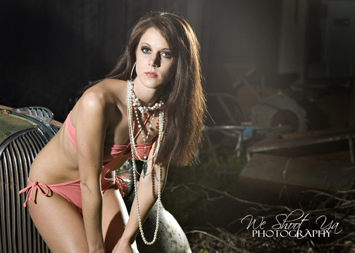 Female model photo shoot of Lindsay Metz by Boudoir Training in Red Bluff, CA, makeup by MUA Jen