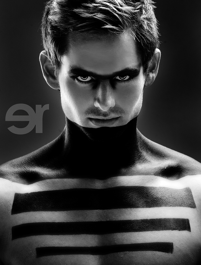 Male model photo shoot of James Madison, makeup by Brad Overcash