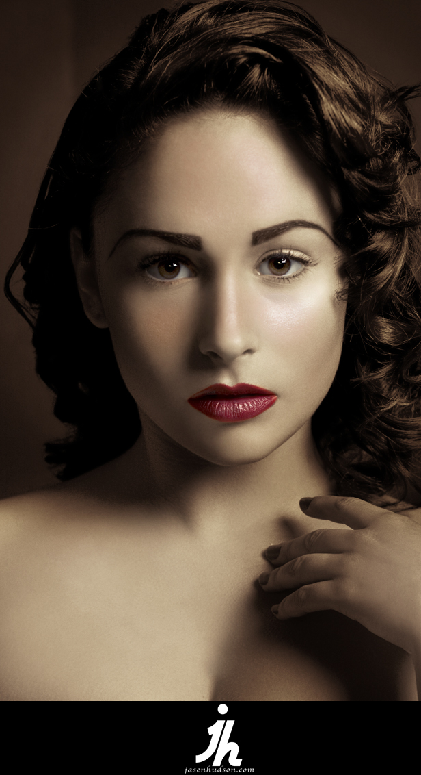 Female model photo shoot of Sasha Lyrika by Jasen Hudson in philadelphia PA , makeup by Robin C