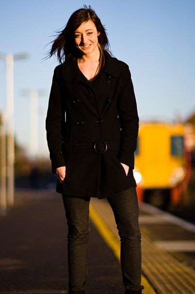 Female model photo shoot of Alexia Fitzgerald in Kew Gardens Train station