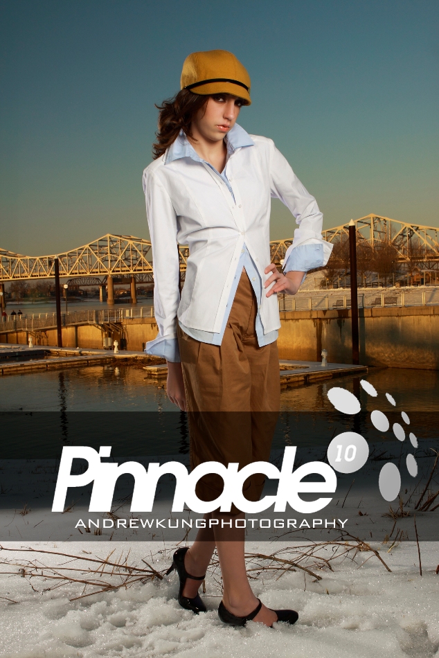 Female model photo shoot of Jenna Spiller by Andrew Kung Photography in Ohio River, wardrobe styled by Christan Turner, makeup by Beauty by Bethany