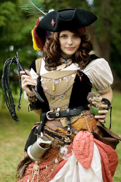Female model photo shoot of Aleyed in Portland Pirate Festival 08