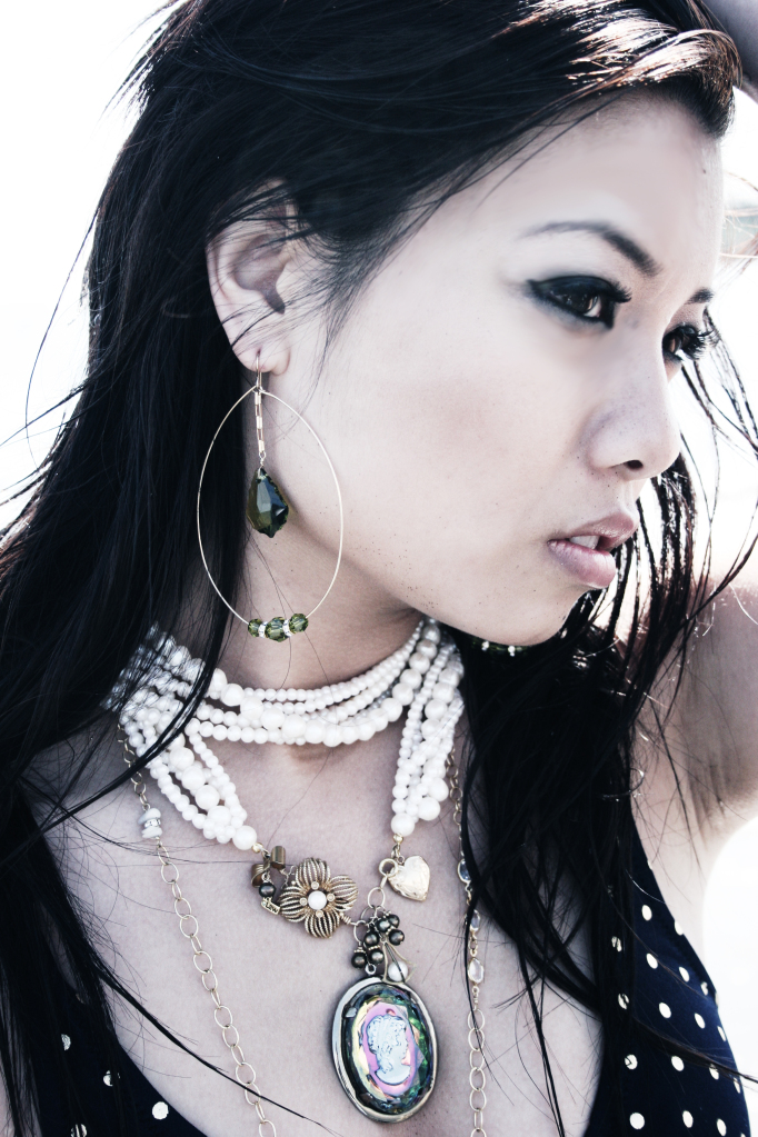 Female model photo shoot of Liz Law Jewelry and L A N I by Vasty Ram in Long Beach