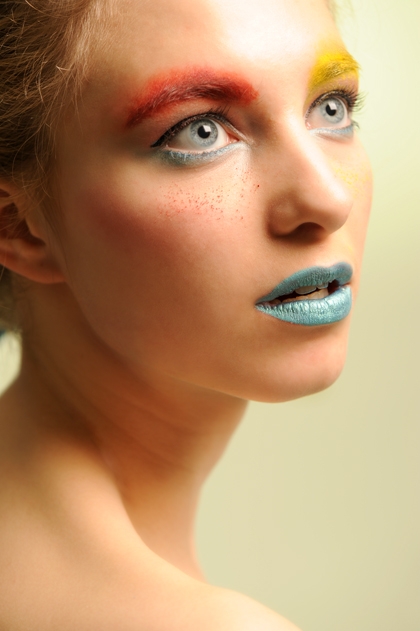 Female model photo shoot of Alice-Elizabeth by Mark Fiddian in Cre8 images studio, makeup by The Invincible