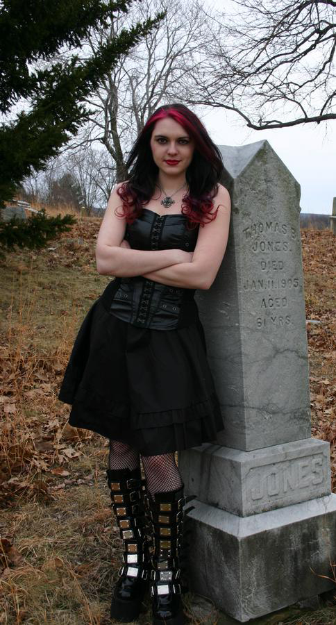 Female model photo shoot of Cemetery Doll