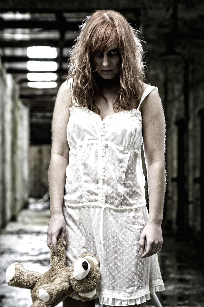 Male and Female model photo shoot of LVPhotography and Erin Verdigris in Eastern State Penitentiary