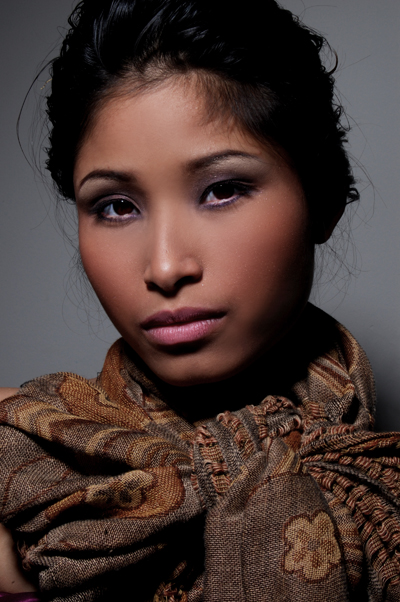 Female model photo shoot of Fatima B Makeup