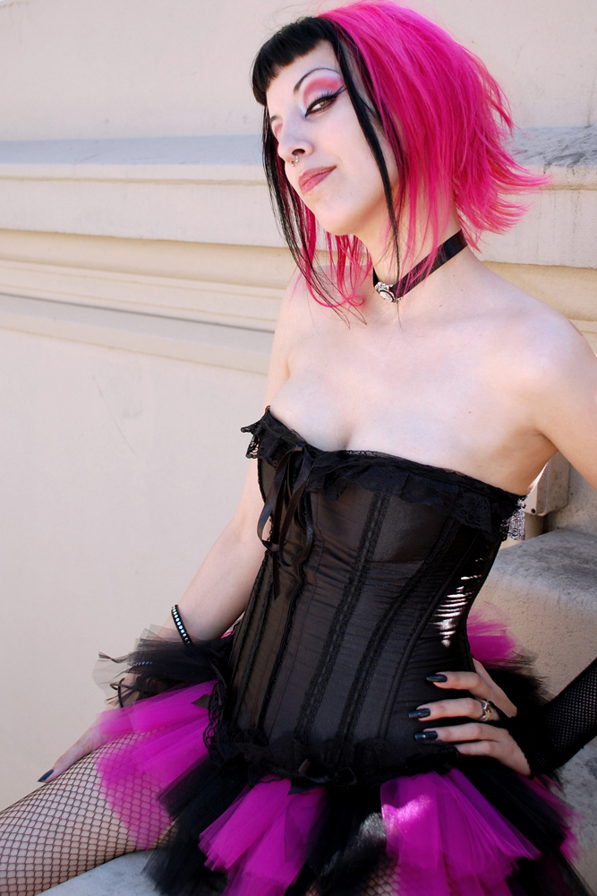 Female model photo shoot of Laeticia Wunderbar in Montevideo, clothing designed by MTcoffinz 