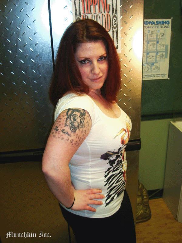 Female model photo shoot of Scarlett Valentine in Body Anthology Tattoo