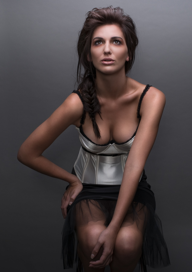 Female model photo shoot of Danielle Bourke by DreamTime Studio, makeup by becca gilmartin