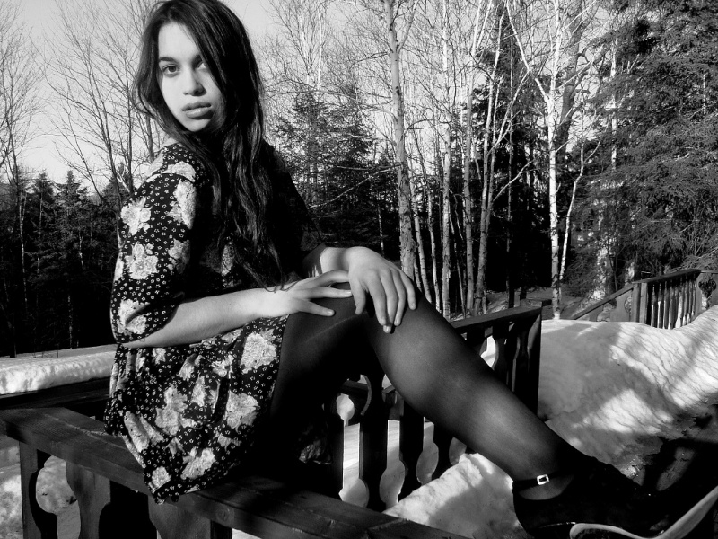 Female model photo shoot of GBrody Photography in Tremblant