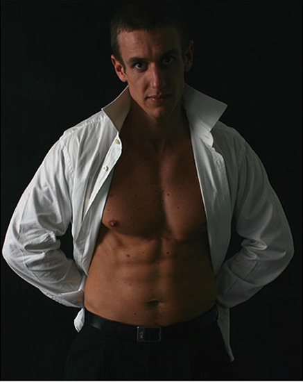 Male model photo shoot of Ian Walker Photography in Shot at a studio