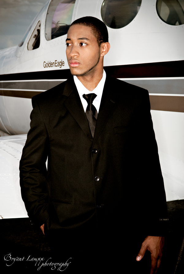 Male model photo shoot of Carlos Blackman by B L Photo in apopka airport, makeup by Rocco Gaglioti