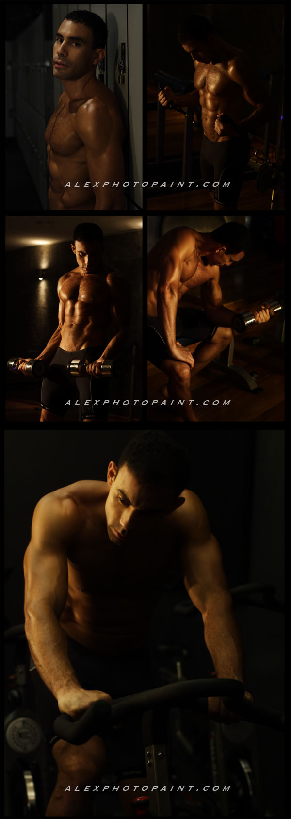 Male model photo shoot of Alex Photopaint in City Gym, Sydney