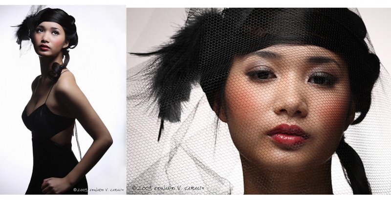 Female model photo shoot of Stylist Miranda and Minh T by LightStalker, hair styled by Stylist Miranda