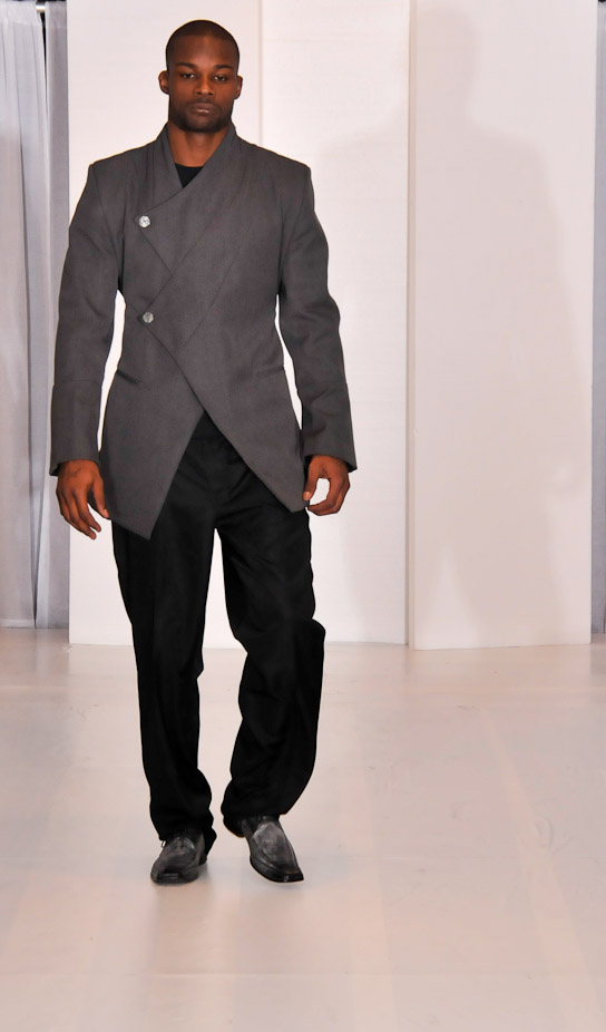 Male model photo shoot of GABRIEL SCOTTLAND in D.C. FASHION WEEK 2009 MENSWEAR SHOW, clothing designed by Ray Vincente