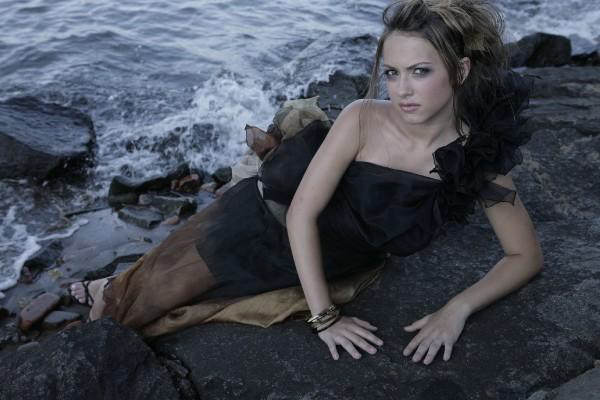 Female model photo shoot of MichelleAsli in under brooklyn bridge