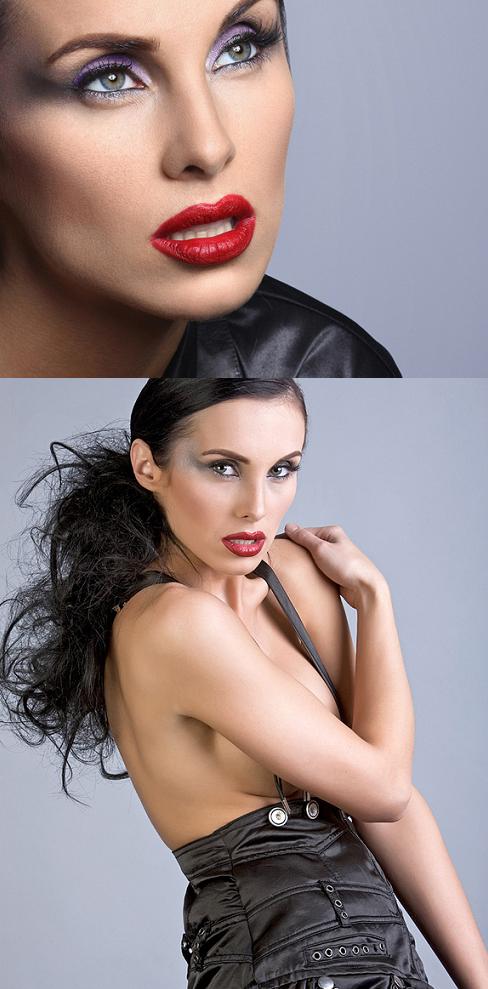 Female model photo shoot of Sable Lee Makeup hair and Julia Chernetsky by X_X_X and Barry Druxman