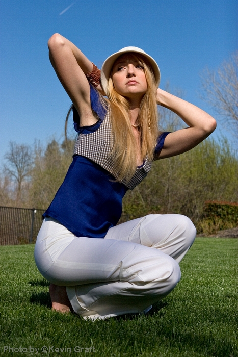 Female model photo shoot of Lou Harrison