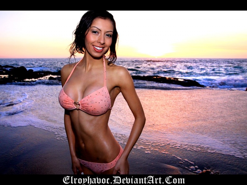 Female model photo shoot of Jenn Acuna by Travis G Lilley in Laguna Beach, CA