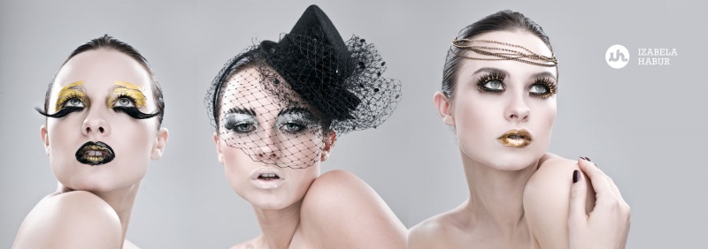Female model photo shoot of izusek and Hayley A in London, makeup by Angela Holthuis