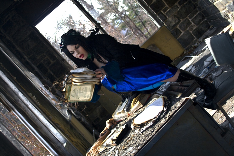 Female model photo shoot of Divinorae Elleven in the abandoned village