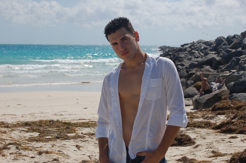 Male model photo shoot of Elliott R in South Beach, FL