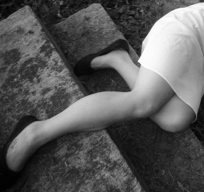 Female model photo shoot of Melissa_Jean in Graveyard. New York State