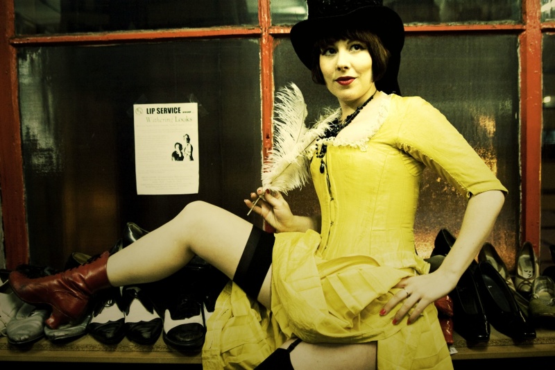 Female model photo shoot of Miss Cissy P in West Yorkshire Playhouse Costume Warehouse