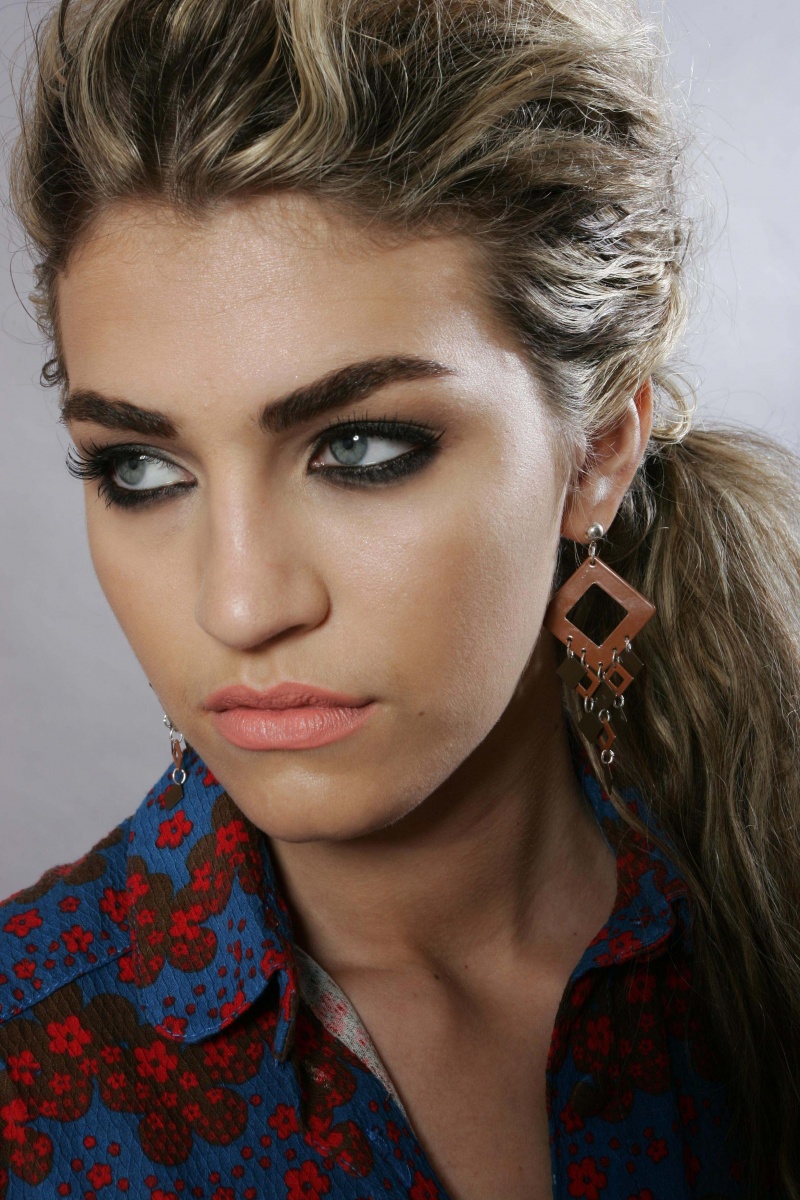 Female model photo shoot of JLynn Make-up by  Christian Johnston in Brooklyn Studio