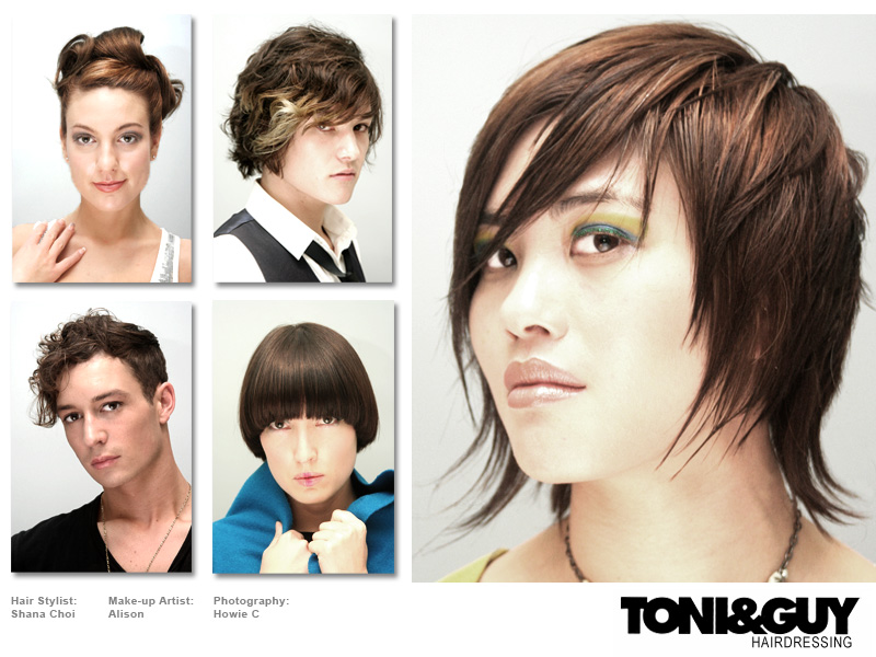 Female model photo shoot of shana tg in toni and guy world sq