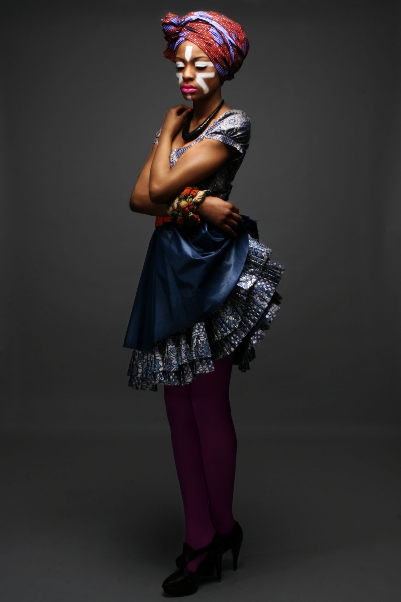 Female model photo shoot of Afro-chique and BabyTyra by AO_PHOTOGRAPHY, makeup by Sophia Danielle
