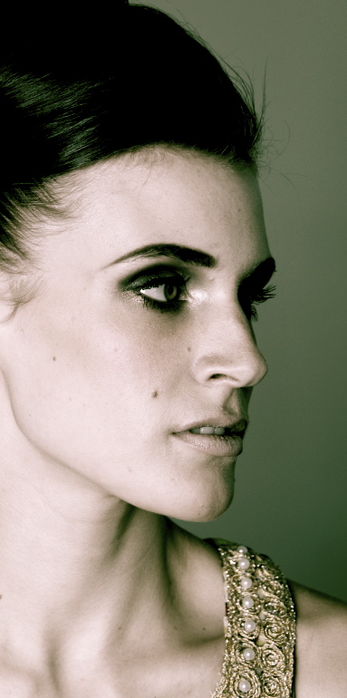 Female model photo shoot of Erin Hammond by Faith Bowman in north light studio.