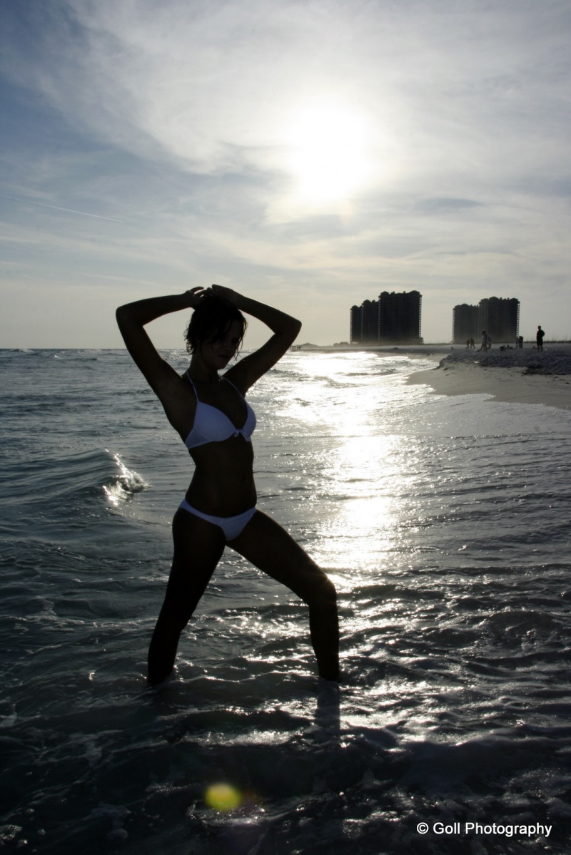 Male and Female model photo shoot of Goll Photography and Pregnant Lady LHeureux in Pensacola Beach