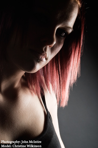 Female model photo shoot of Chrisi Bathory by John McIntire in Studio