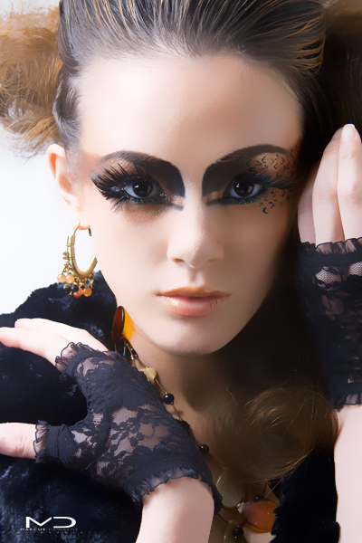 Female model photo shoot of miss_nguy3n by Marcus Dewayne, makeup by Chaela B
