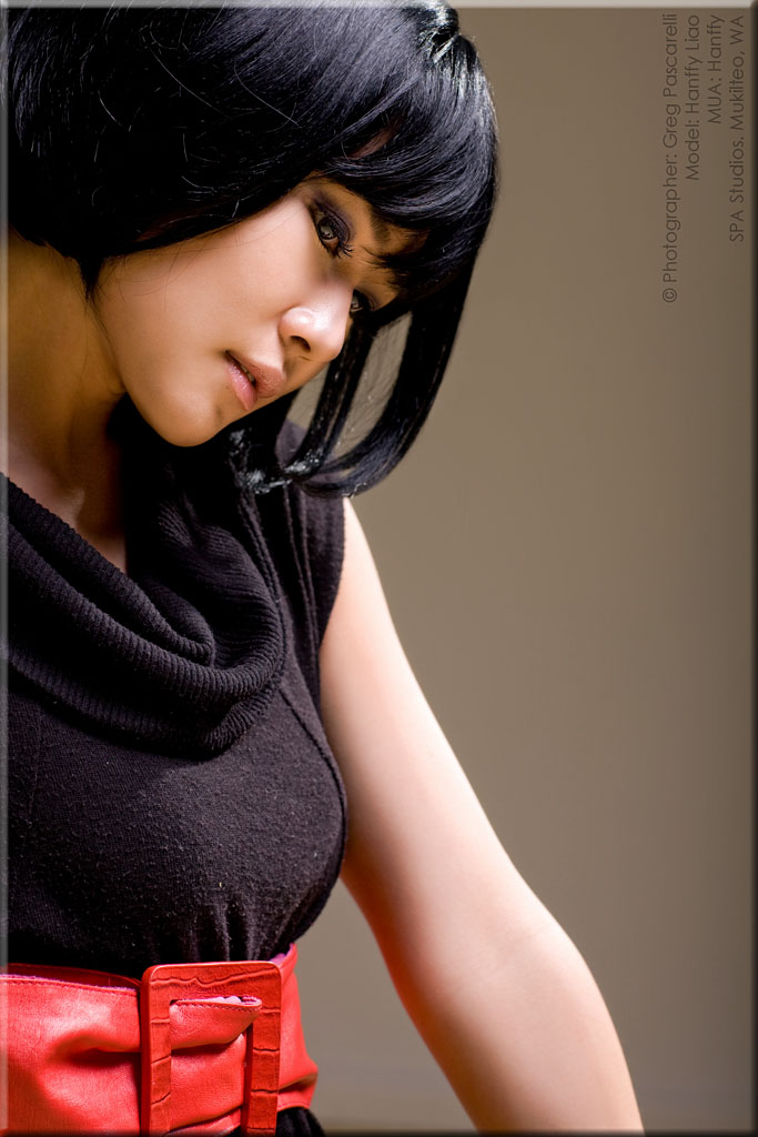 Female model photo shoot of Hanffy Liao by Greg Pascarelli in SPA Studio , makeup by Hanffy