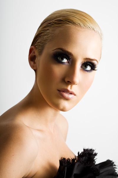 Female model photo shoot of Lauren Roland by SSEVILLA, makeup by The Makeup Culture