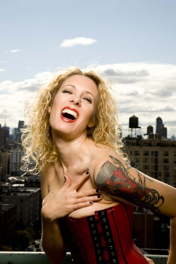 Female model photo shoot of Severine Feist in UWS Manhattan