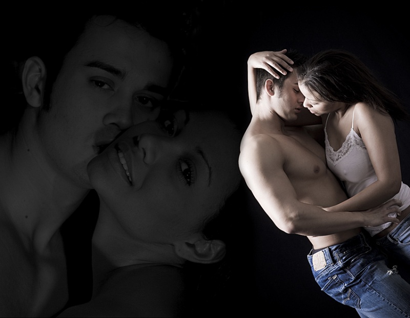 Male and Female model photo shoot of Aaron Zeitler, Olivia Marshall and JohnRyan