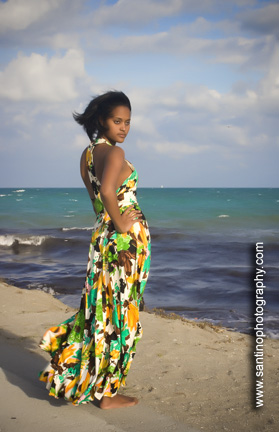 Female model photo shoot of Sherry Santino in Downtown Fort Pierce/ Jetty Beach