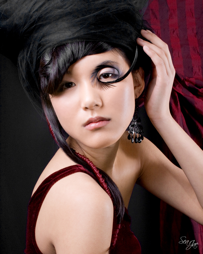 Female model photo shoot of Haunted Wunderland and Cynthia Zhang by SeaJae - Cirque Studios