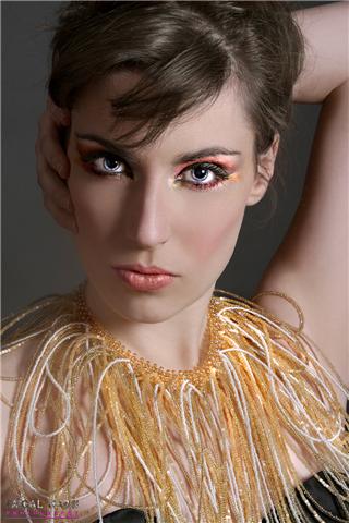 Female model photo shoot of Sarah Victoria Blue by Fh Studio Productions in Montreal, makeup by Tatyana Sosin