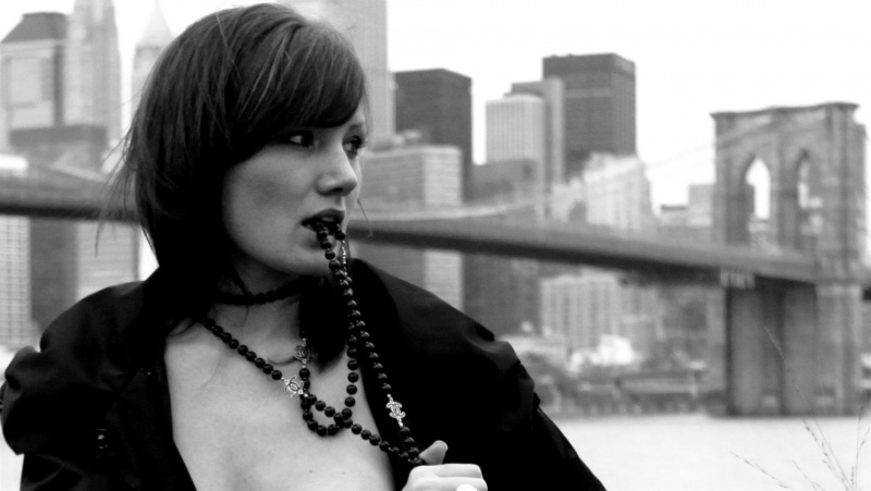 Female model photo shoot of Katusha Monamishka in Down Town Brooklyn …City View
