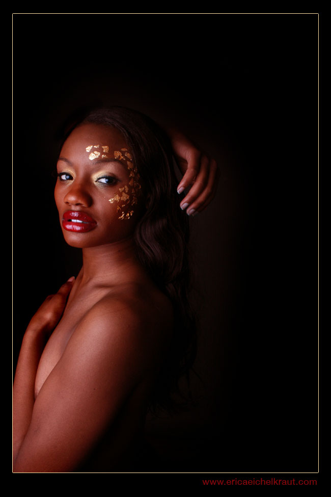 Female model photo shoot of AC Santana and MsMason by City Lights Studio in erica's studio