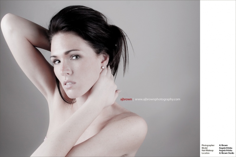 Female model photo shoot of Angela Vrtiska by AJ Brown Photography in Studio - Colorado Springs, CO