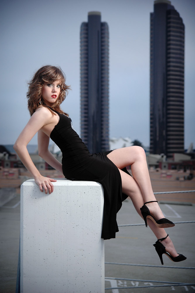 Female model photo shoot of Becks Meouchi by amrpht in San Diego downtown
