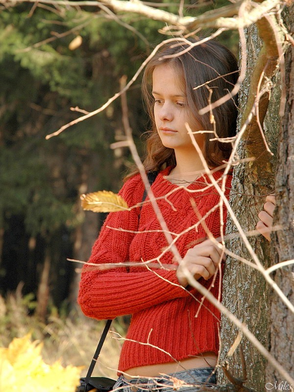 Female model photo shoot of Barhanita in Forest
