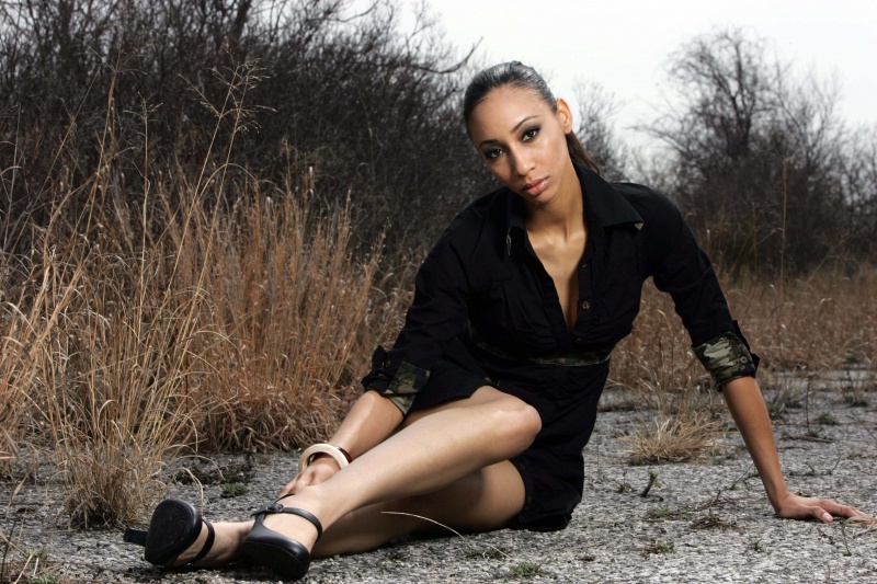 Female model photo shoot of Ana V by  Christian Johnston in Brooklyn,NY, makeup by Victoria Chae