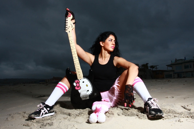 Female model photo shoot of R_I_Rowdy by Blacque Magic in Pacific Beach
